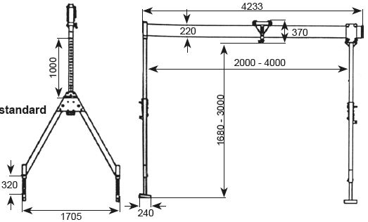 Portique_en_aluminium_PALU-2_dimensions_du_modele_standard