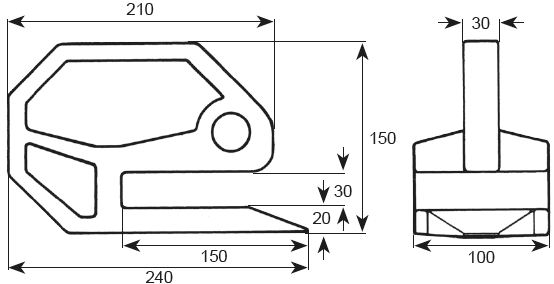 Pince_DCP_pour_le_levage_de_poutrelles_metalliques