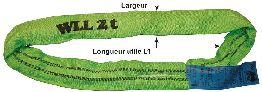 ESPACE-BRICOLAGE Elingue sangle ronde sans fin 120mm x 2m 15T pas cher 