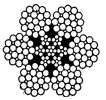 Câble 6x25 en acier clair ou galvanisé